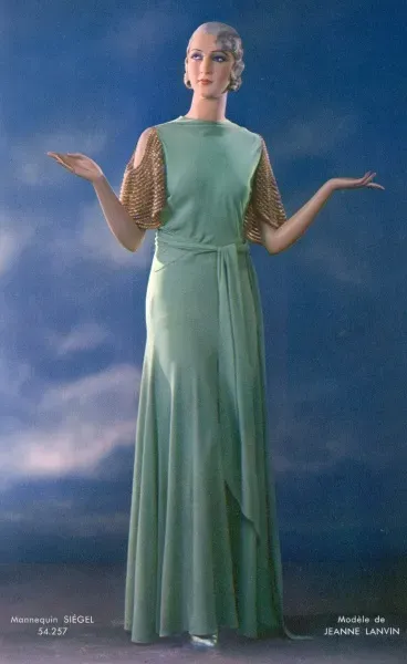 slim fit dress slacks Lanvin 2009 Silk Dress – Vintage Grace main image 1