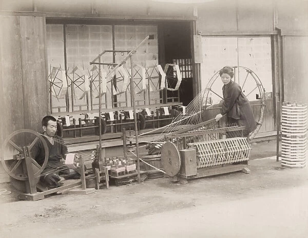 Japan - machinery, for spinning thread, yarn