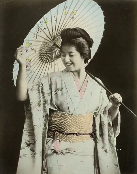 Japanese parasol girl