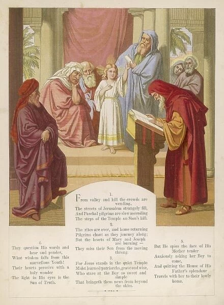 Jesus Preaches in Temple