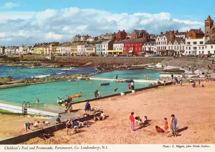 Framed Print : Childrens Pool and Promenade Print, Portstewart, N. I