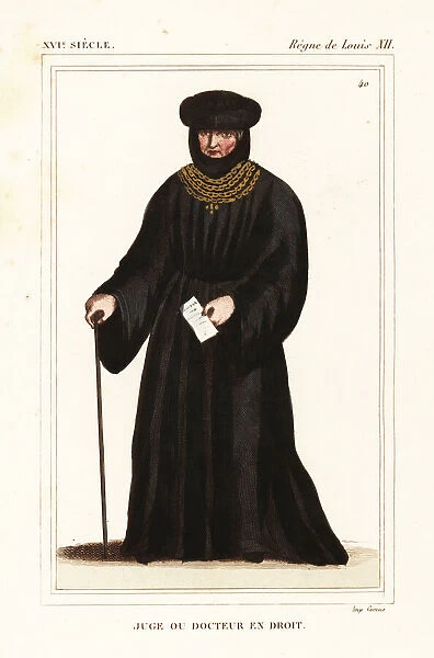 Judge or doctor of law, 16th century France