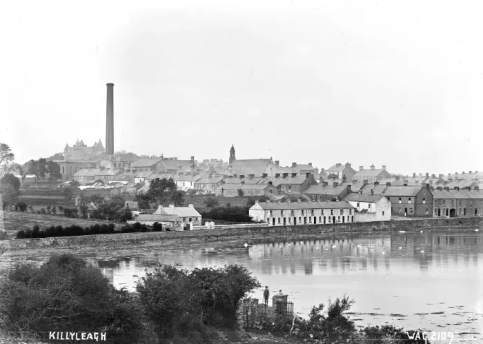 Framed Print : Killyleagh Panoramic Print circa Early 1900s Framed Print : Killyleagh Panoramic Print circa Early 1900s