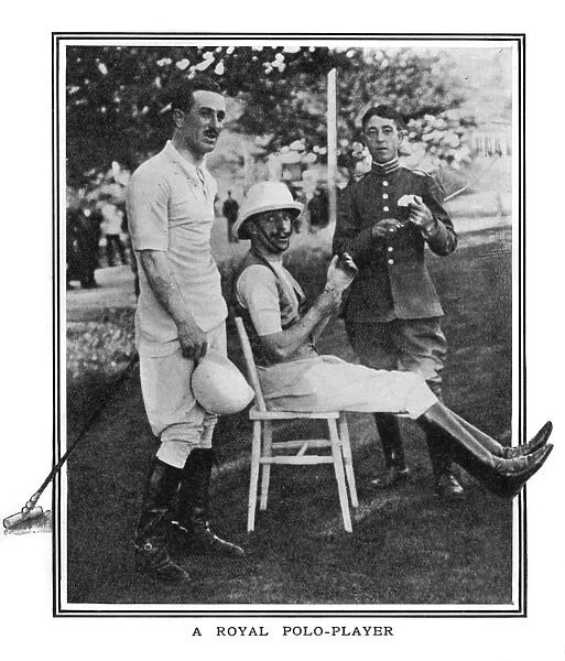King Alfonso XIII as a polo player, 1915