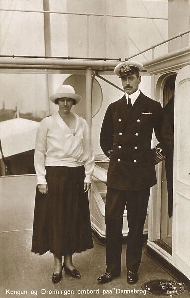 King Christian X of Denmark and the Queen Consort
