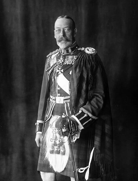 King George V. Photographic portrait of King George V of Great Britain