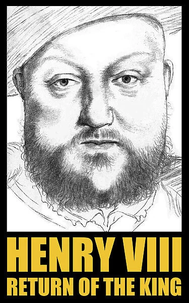 King Henry VIII portrait - T-shirt  /  poster print design