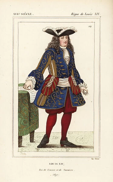 King Louis XIV, Roi de France et de Navarre, 1697