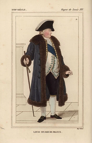 King Louis XVI of France, in winter costume 1776