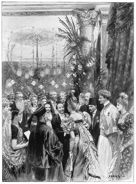 King of Siam at reception 1897
