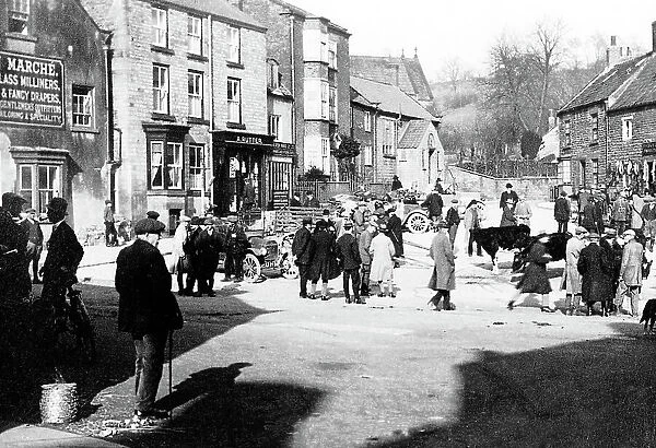 Kirbymoorside Market Day probably 1920s