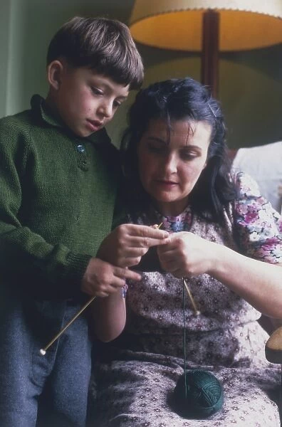 Knitting with Mother