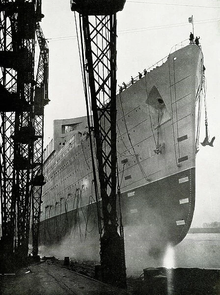 Launch of RMS Queen Mary, Clydebank