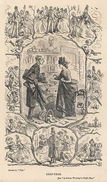 Leap Year  /  Phiz  /  1864