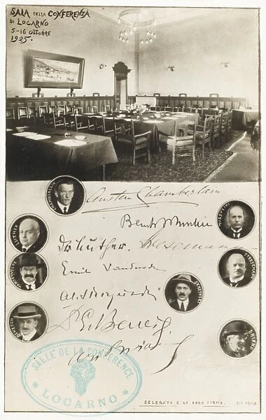 Locarno Peace Conference 5th-16th October 1925