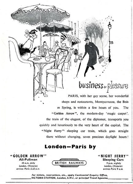 London to Paris by British Railways - Business or Pleasure
