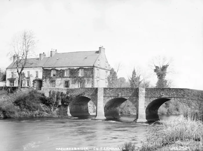Framed Print : Early 20th Century Print of Maguiresbridge, Co Fermanagh