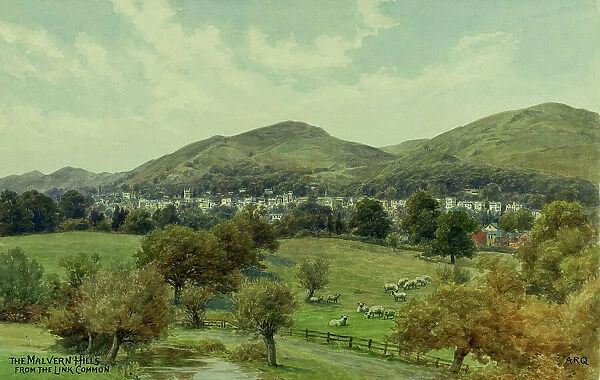 Malvern Hills, Worcestershire, viewed from the Link Common