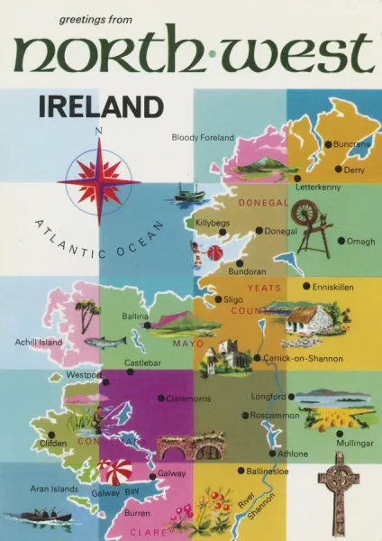 Map of North West Ireland