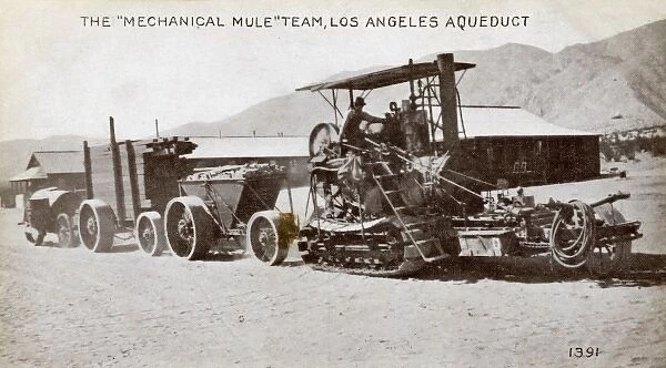 The mechanical mule team, Los Angeles aqueduct