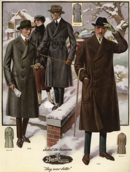 Men in Ulster coats from the 1920s Our beautiful Wall Art and Photo Gifts include Framed Prints Photo Prints Poster Prints Canvas Prints Jigsaw Puzzles Metal Prints and so much more