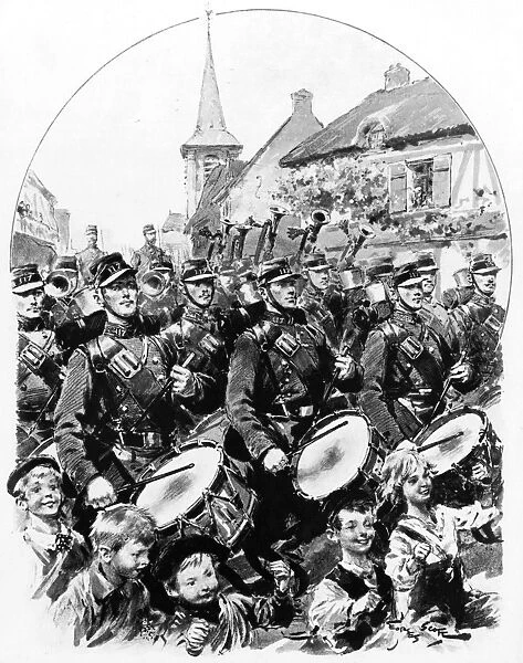 Military music: a French band, 1905