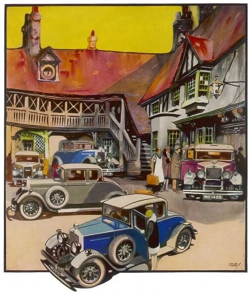 Motoring Scene 1930