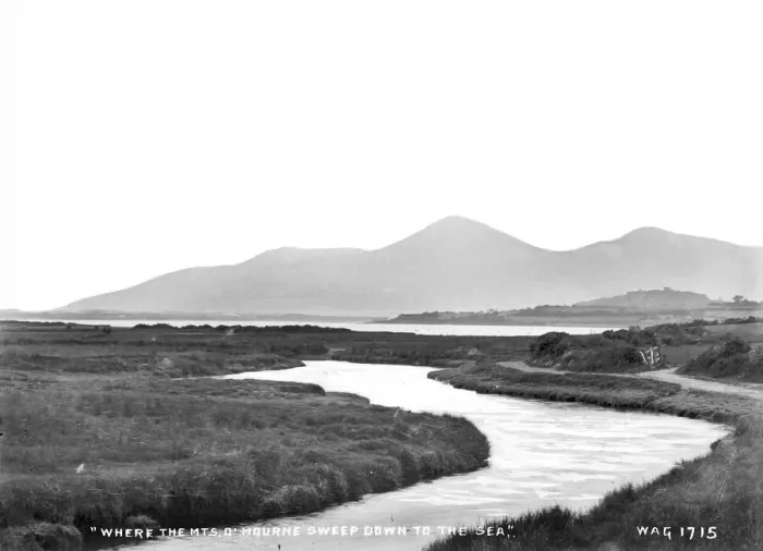 Framed Print : Northern Ireland Coastal Landscape Print circa Early 1900s Framed Print : Northern Ireland Coastal Landscape Print circa Early 1900s