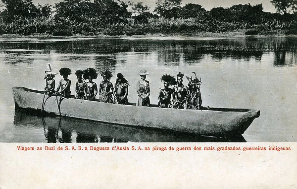 Mozambique - Native War Canoe