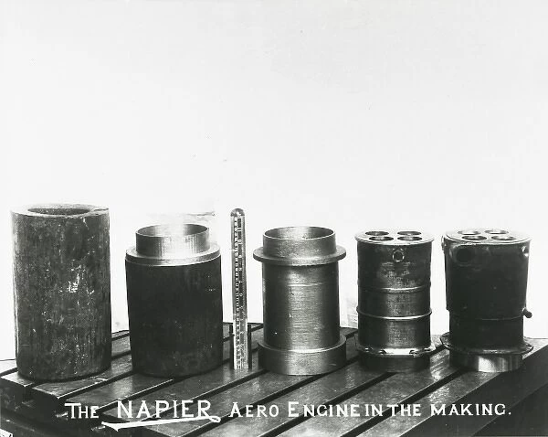 Napier aero engine in the making Lion cylinder forgings