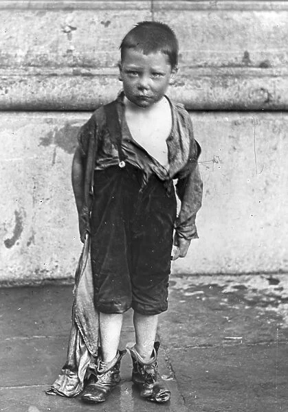 Neglected boy from a South Wales mining district