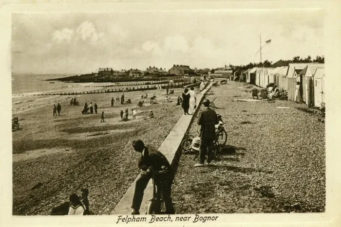 Framed Print : Early 20th Century Felpham Beach Print, West Sussex