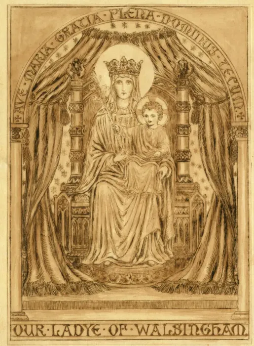 Framed Print : Our Ladye of Walsingham Print - Mary and Jesus Framed Print : Our Ladye of Walsingham Print - Mary and Jesus
