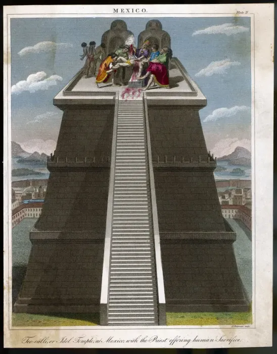 Framed Print : Aztec Priests Sacrifice Victims Print circa 1500 Framed Print : Aztec Priests Sacrifice Victims Print circa 1500