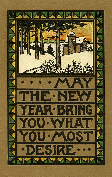 New Year greeting card