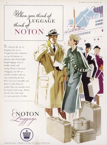 Noton luggage advertisement
