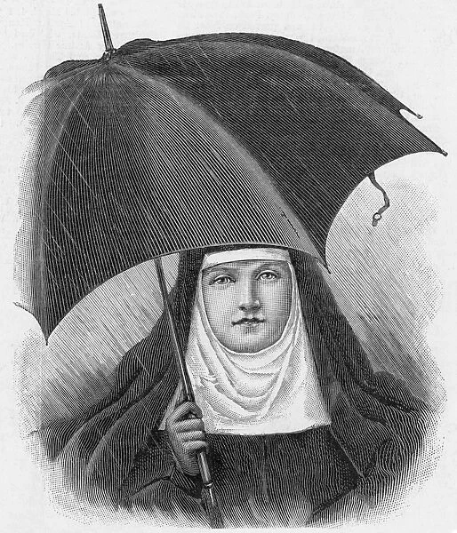 Nun with Umbrella
