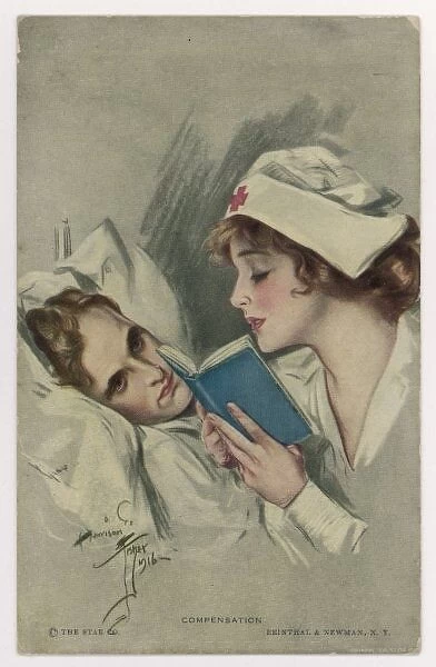 Nurse Reading to Patient