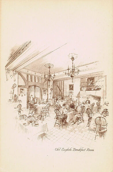 The Old English Breakfast Room in the Park Lane Hotel