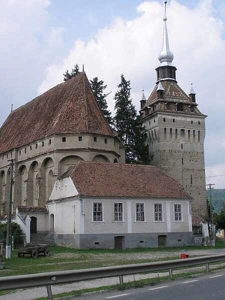 Old fortified church in Sighisoara, Romania