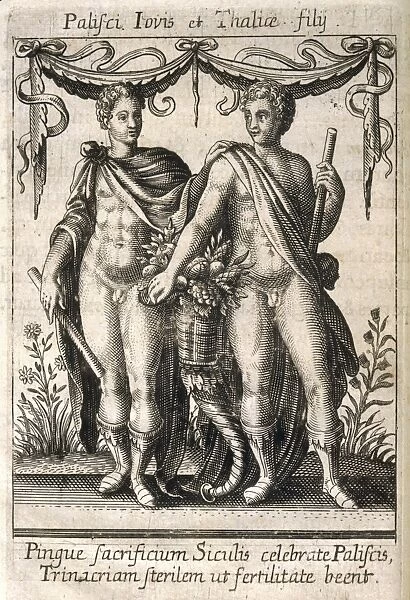 PALICI. The PALICI, sons of Zeus and Thalia, whose oracle was consulted