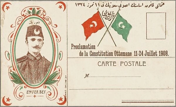 Patriotic Postcard in favour of the Constitution