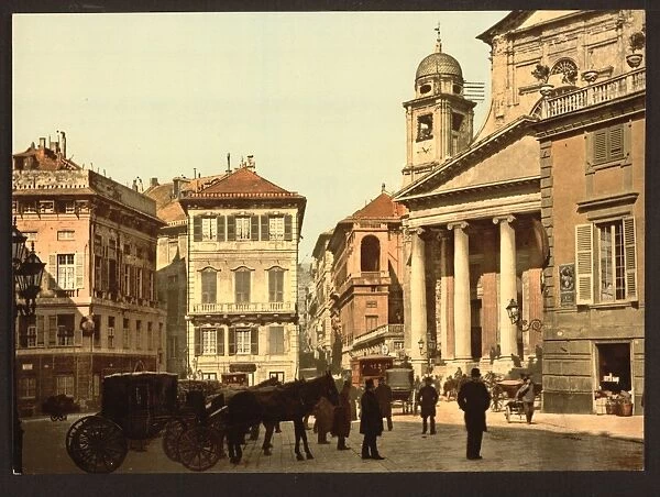 Piazza dell Annunziata, Genoa, Italy