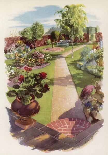 Plan for a garden, 1954
