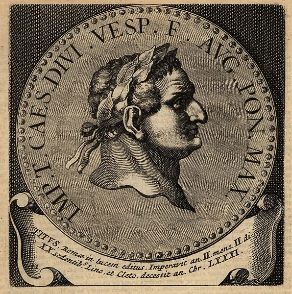 Portrait of Roman Emperor Titus