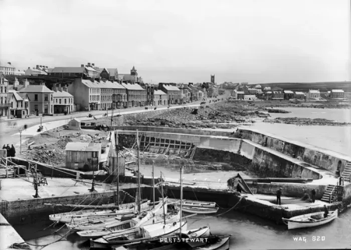 Framed Print : Portstewart Panoramic Print, circa early 1900s Framed Print : Portstewart Panoramic Print, circa early 1900s
