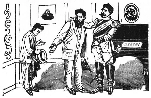 Posada, Illustration to a story, The Barracks Cap