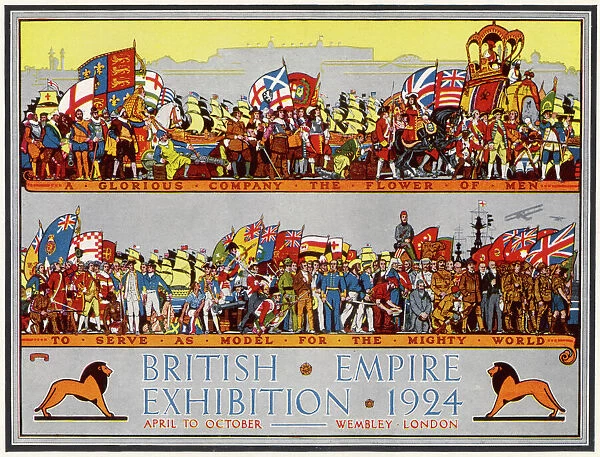 Poster advertising the British Empire Exhibition 1924