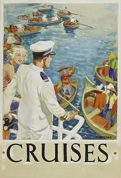 Poster advertising luxury cruises
