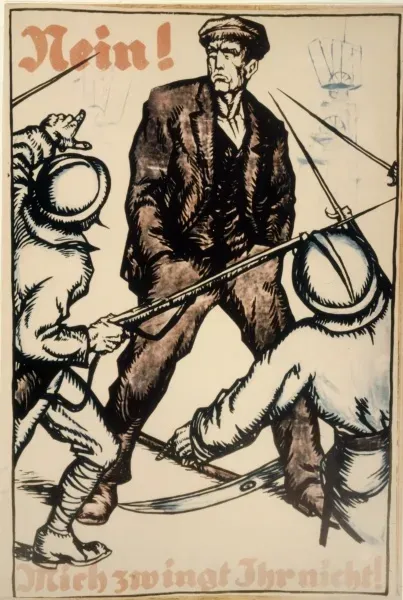 Ruhr Crisis Passive Resistance Print 1923. Art Prints, Posters